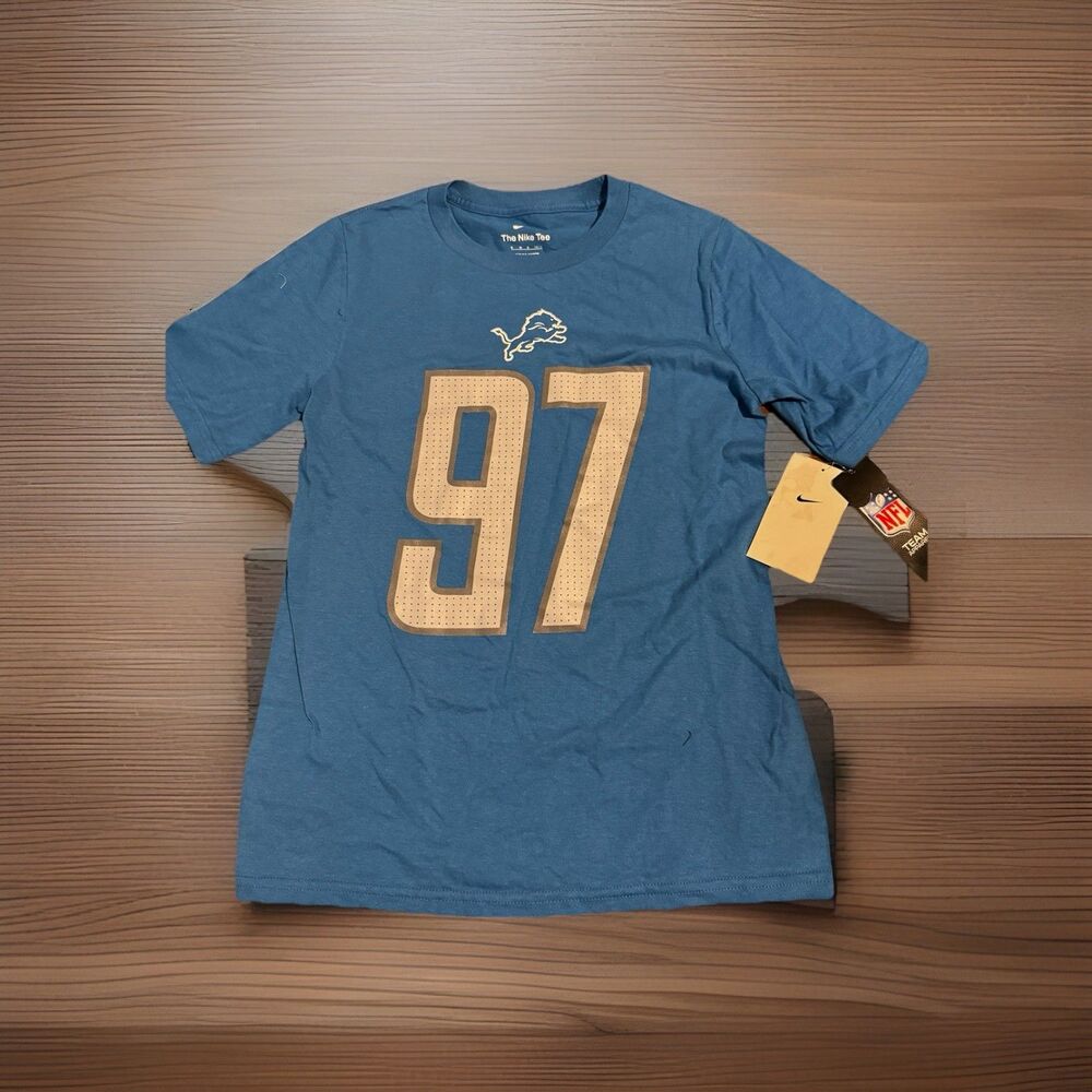 Nike Aidan Hutchinson Detroit Lions boys M 10/12  T-shirt